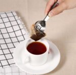 New Stainless Steel Teabag Tongs Tea Bag Squeezer Holder Herb spoon Kitchen