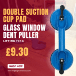 Silverline Double Suction Cup Pad Glass Window Dent Puller Lifting 70kg