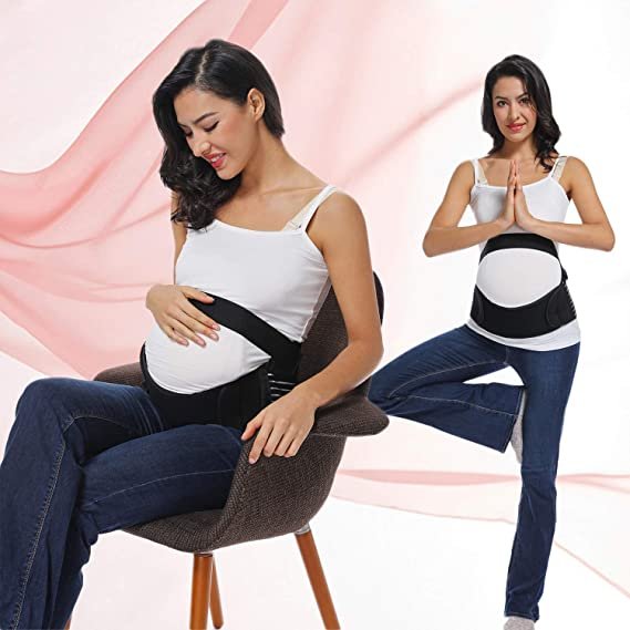 UK Maternity Pregnancy Belt Lumbar Back Support Waist Band Belly Bump Brace