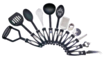 12Piece Cooking Utensil Set Stainless Steel Kitchen Gadget Tool Nylon Handles