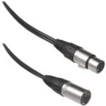 XLR Microphone Cable Lead 3 Pin Male to Female Patch Mic - 1M