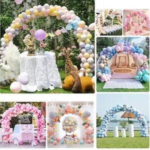 Reusable Balloon Arch Kit,10Ft Adjustable Balloon Arch Stand Set For Party Decor