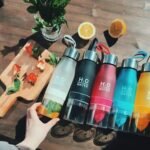 New Gift 650ml Water Bottle H20 Plastic Fruit Infusion Bottle / Portable Kettle