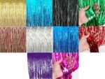 1mx2m Foil Fringe Tinsel Shimmer Curtain for Birthday Party Disco Decoration