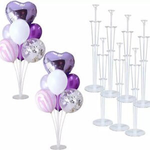 Table Balloon Stand Kit, Balloon Sticks & Holders for Birthday Anniversary Decor