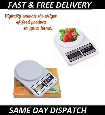 Smart Food Weigh LED Digital Scales For Household Kitchen Baking Cooking 10Kg