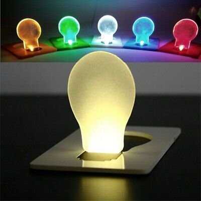 Mini Folding Portable Pocket Card LED Night Light Torch Flashlight Lamp Tool
