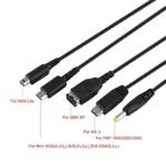 5 in 1 Gaming Cable For NDS, NDSL, PSP, 3DS, NDSi Fast Charging Cable Multi-Interface Design
