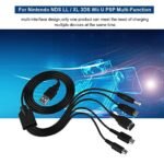 5 in 1 Gaming Cable For NDS, NDSL, PSP, 3DS, NDSi Fast Charging Cable Multi-Interface Design