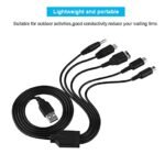 5 in 1 Gaming Cable For NDS, NDSL, PSP, 3DS, NDSi Fast Charging Cable Multi-Interface Design