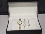 New Ladies Gift Birthday Bracelet wrist Watch Set For Women’s & Girls