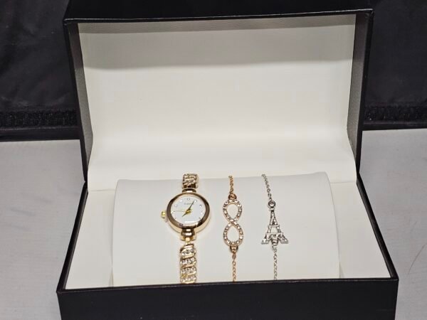 New Ladies Gift Birthday Bracelet wrist Watch Set For Women’s & Girls