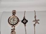 New Ladies Gift Birthday Bracelet wrist Watch Set For Women’s & Girls