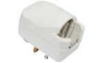 European EU Schuko to UK 3 Pin Converter Travel Adapter Plug 13Amp - White