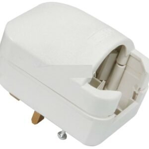 European EU Schuko to UK 3 Pin Converter Travel Adapter Plug 13Amp - White