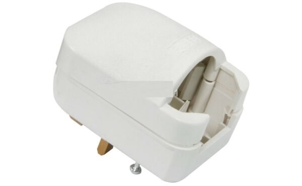 European EU Schuko to UK 3 Pin Converter Travel Adapter Plug 13Amp - White