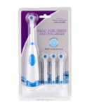 Battery Powered Electric Toothbrush Family Pack With 4 Replacement Heads