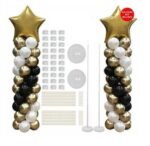 2 Sets Balloon Arch Set Column Stand Base Frame Kit Wedding Birthday Party Décor