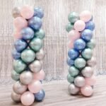 2 Sets Balloon Arch Set Column Stand Base Frame Kit Wedding Birthday Party Décor