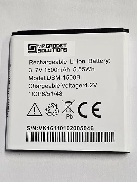 Replacment battery Compatible For Doro DBM-1500B For Liberto 820 mini 1500mAh
