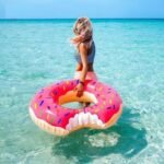 Inflatable Children Blow Up Toys For Kids Adults Party - Doughnut - 90CM