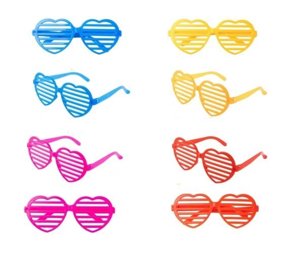 NEON SHUTTER SHADES GLASSES MULTICOLOURED SUNGLASSES CLUBBING NIGHT OUT PARTY
