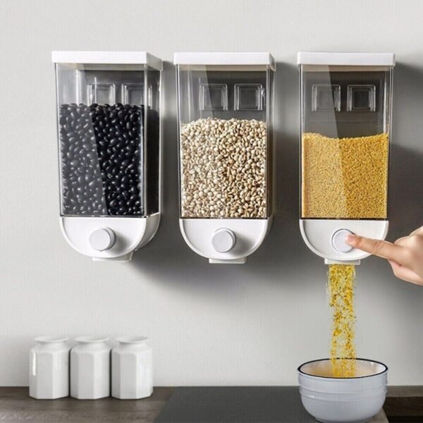 Food Sealed Storage Container Grain Box Cereal Dispenser Rice Tank