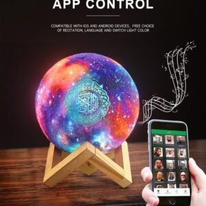 Quran Bluetooth Moon Lamp with Support Shelf APP Control Translation Speaker