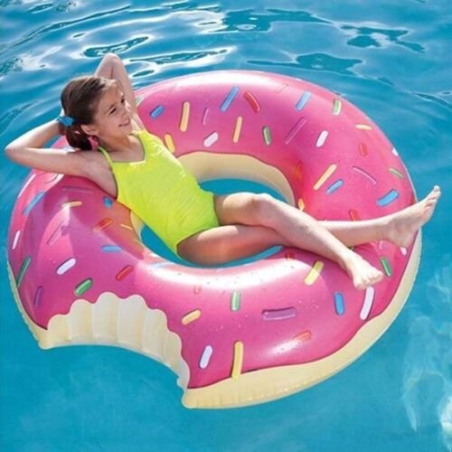 Inflatable Children Blow Up Toys For Kids Adults Party - Doughnut - 90CM