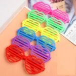 NEON SHUTTER SHADES GLASSES MULTICOLOURED SUNGLASSES CLUBBING NIGHT OUT PARTY