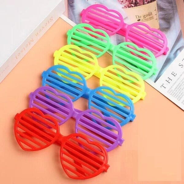 NEON SHUTTER SHADES GLASSES MULTICOLOURED SUNGLASSES CLUBBING NIGHT OUT PARTY