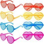 NEON SHUTTER SHADES GLASSES MULTICOLOURED SUNGLASSES CLUBBING NIGHT OUT PARTY