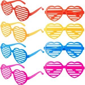 NEON SHUTTER SHADES GLASSES MULTICOLOURED SUNGLASSES CLUBBING NIGHT OUT PARTY