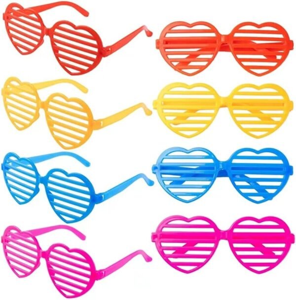 NEON SHUTTER SHADES GLASSES MULTICOLOURED SUNGLASSES CLUBBING NIGHT OUT PARTY