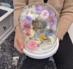 Handmade Real Glass Roses Ferris Wheel, Flower Gifts Handmade Preserved Piece