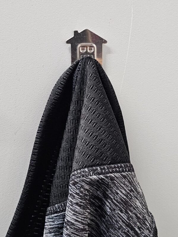 Self Adhesive Hooks Hanger Sticky On Wall Door Rope Tea Towel Stainless Steel