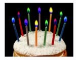 Multi Colored Flame Birthday Cake Angel Candles Party Novelty Decorations 5 Pack