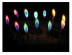 Multi Colored Flame Birthday Cake Angel Candles Party Novelty Decorations 5 Pack