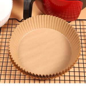 50pcs Air Fryer Disposable Paper Liners Basket Non-Stick Oil-Proof Baking Paper