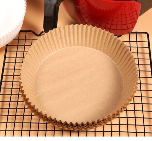 50pcs Air Fryer Disposable Paper Liners Basket Non-Stick Oil-Proof Baking Paper