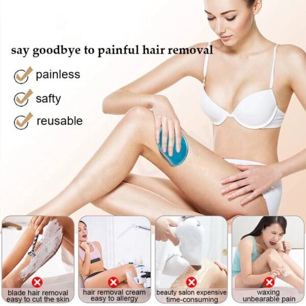 Painless Physical Hair Removal Eraser Epilator Safe Easy Clean Reusable BodyCare