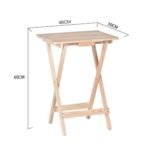 Wooden Folding Snack Table TV Side Laptop Coffee Tea Picnic Camping Home Parties