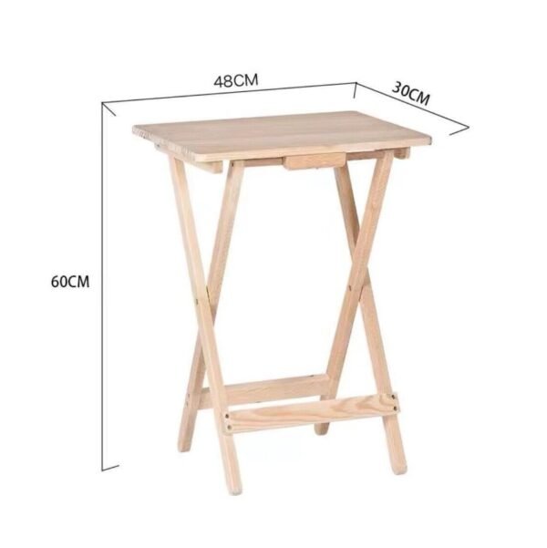 Wooden Folding Snack Table TV Side Laptop Coffee Tea Picnic Camping Home Parties