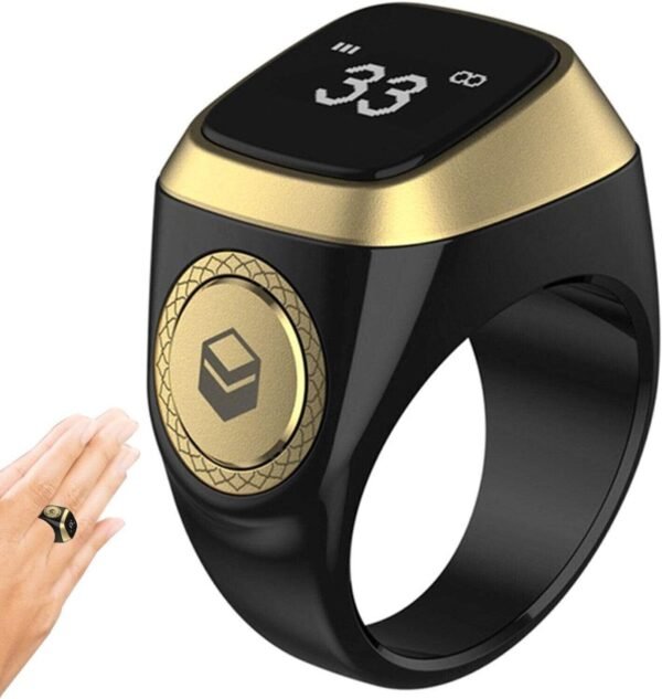 Digital Smart Tasbih Tally Counter For Muslims Zikr Ring 5 Prayers Time Reminder