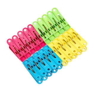 Clothes Colorful Pegs Spring Clips Washing Dry Line Airer Home PACK X 20