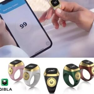 Digital Smart Tasbih Tally Counter For Muslims Zikr Ring 5 Prayers Time Reminder