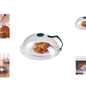 Picture 1 of 5 Hover to zoom Have one to sell? Sell it yourself Microwave Food Anti-Sputtering Cover with Handle Heat Resistant Lid Food Cover