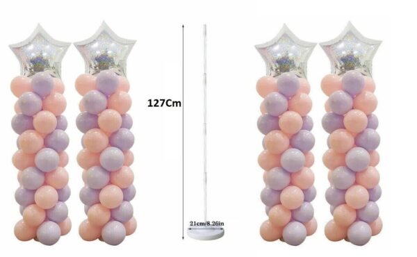 Adjustable Balloon Column Stand Kit Base and Pole Balloon Tower Party Decoration