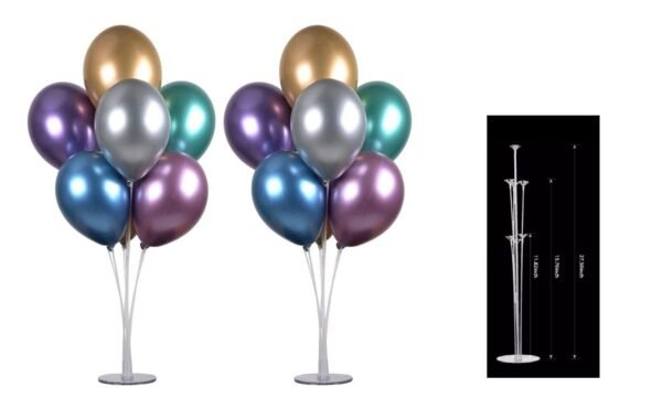 2 x Table Balloon Stand Kit Reusable Balloon Holder For Any Occasion Decoration
