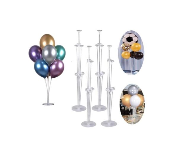 2 x Table Balloon Stand Kit Reusable Balloon Holder For Any Occasion Decoration